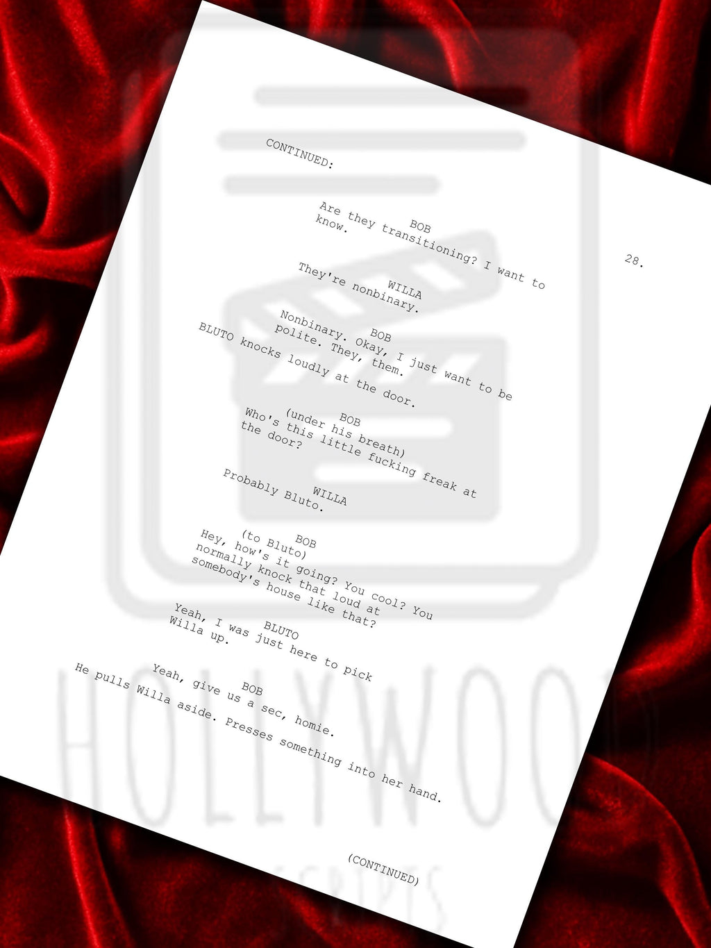 One Battle After Another, OBAA Signed Movie Script, Full Screenplay Reproduction + Cast Autographs
