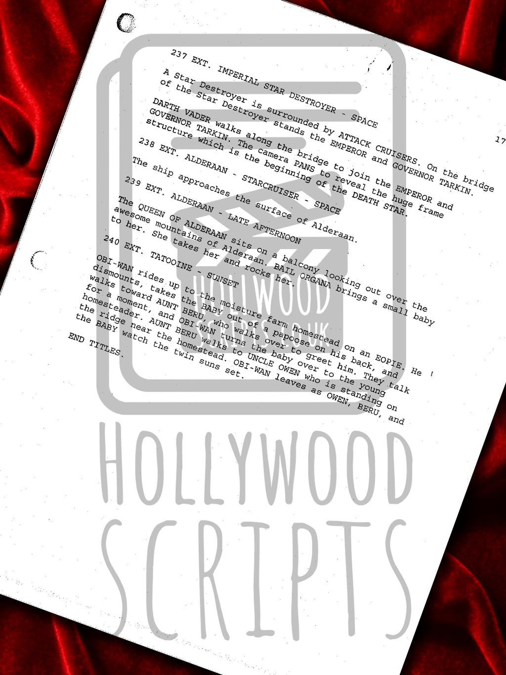 Revenge of The Sith, Star Wars, Signed Movie Script, Full Screenplay Reproduction + Cast Autographs