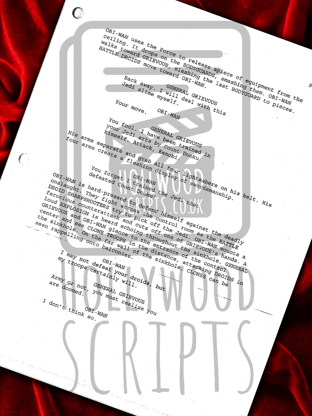 Star Wars Episode III - Revenge of the Sith, Signed Movie Script, Reproduction Full Screenplay + Cast Autographs
