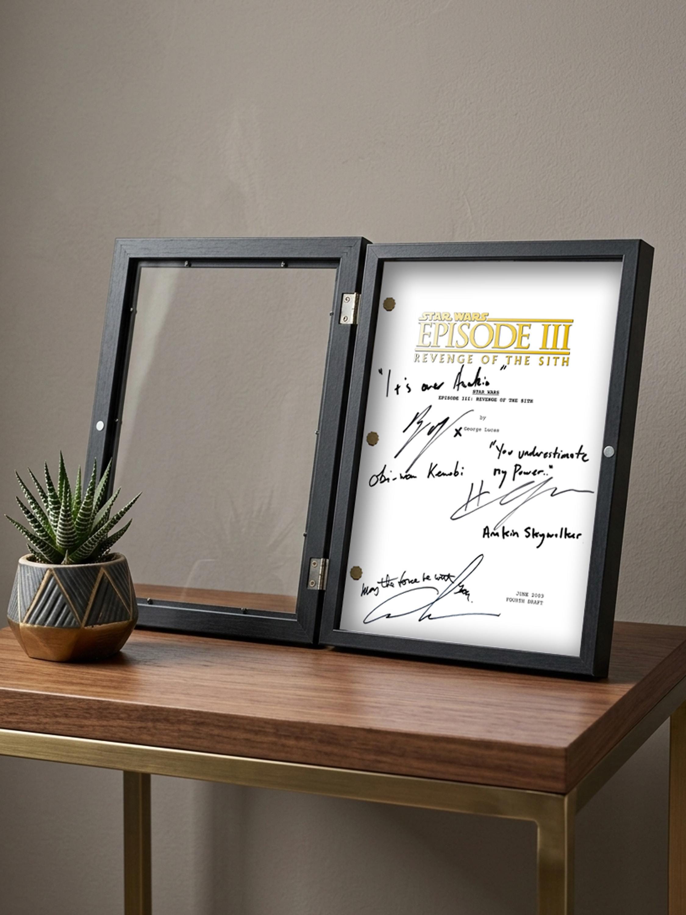 Revenge of The Sith, Star Wars, Signed Movie Script, Full Screenplay Reproduction + Cast Autographs