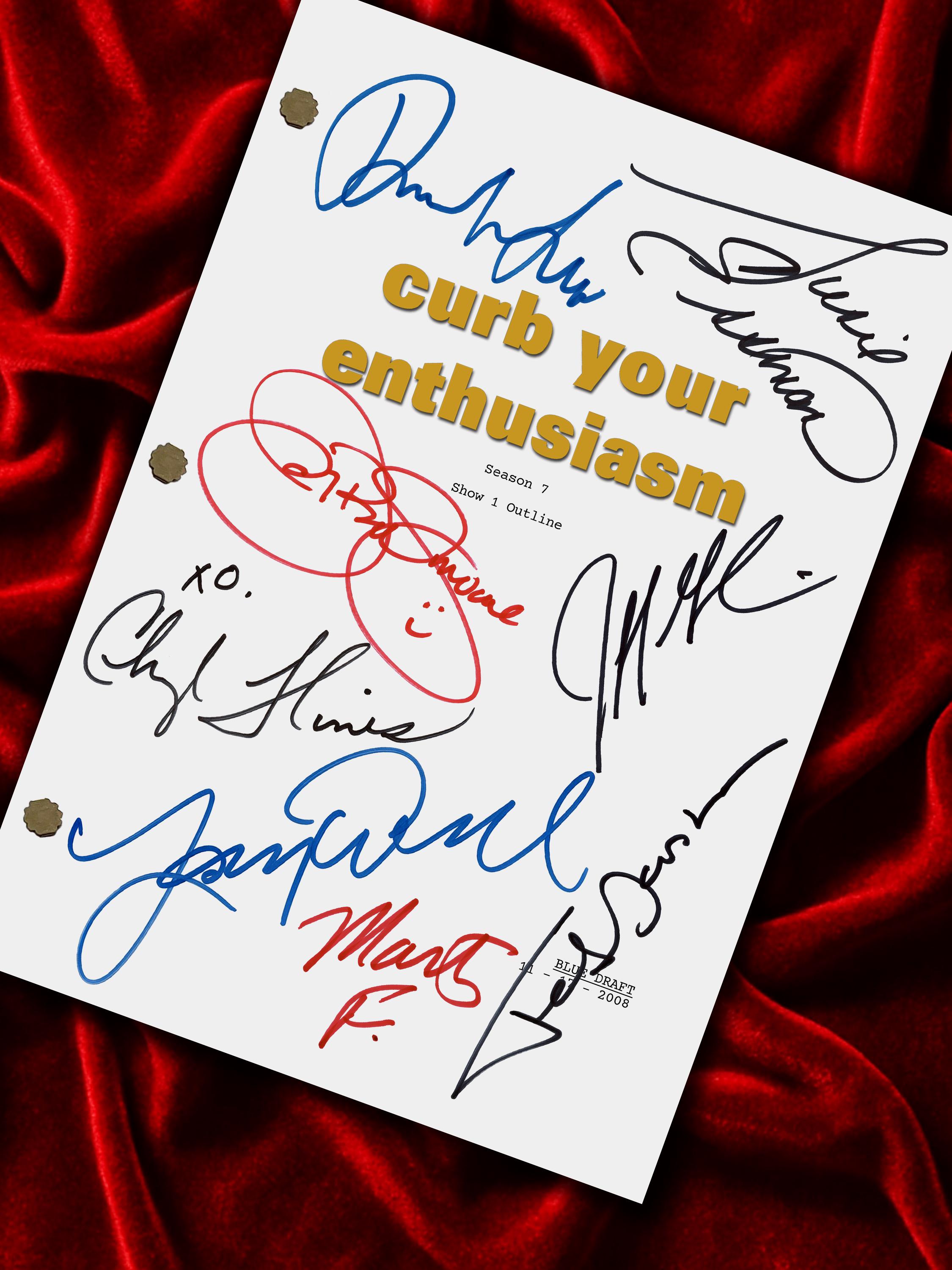 Curb Your Enthusiasm, Signed Movie Script, Full Screenplay Reproduction