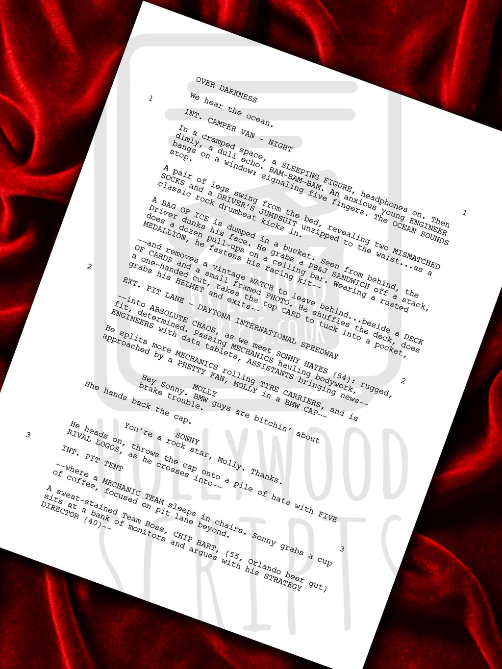 F1 The Movie, Formula 1, Signed Movie Script, Full Screenplay Framed Reproduction + Cast Autographs