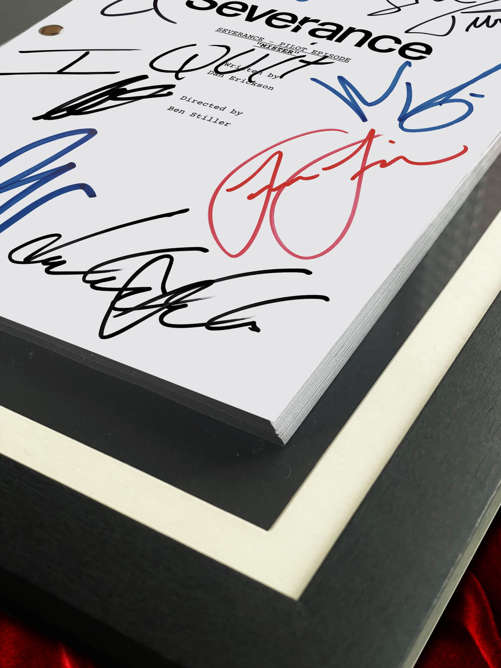 Severance Signed Pilot TV Script + Cast Autographs Lumon Industries Reproduction