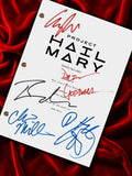 Project Hail Mary Signed Movie Script, Full Screenplay Reproduction, Ryan Gosling, Andy Weir, Movie Memorabilia, Present