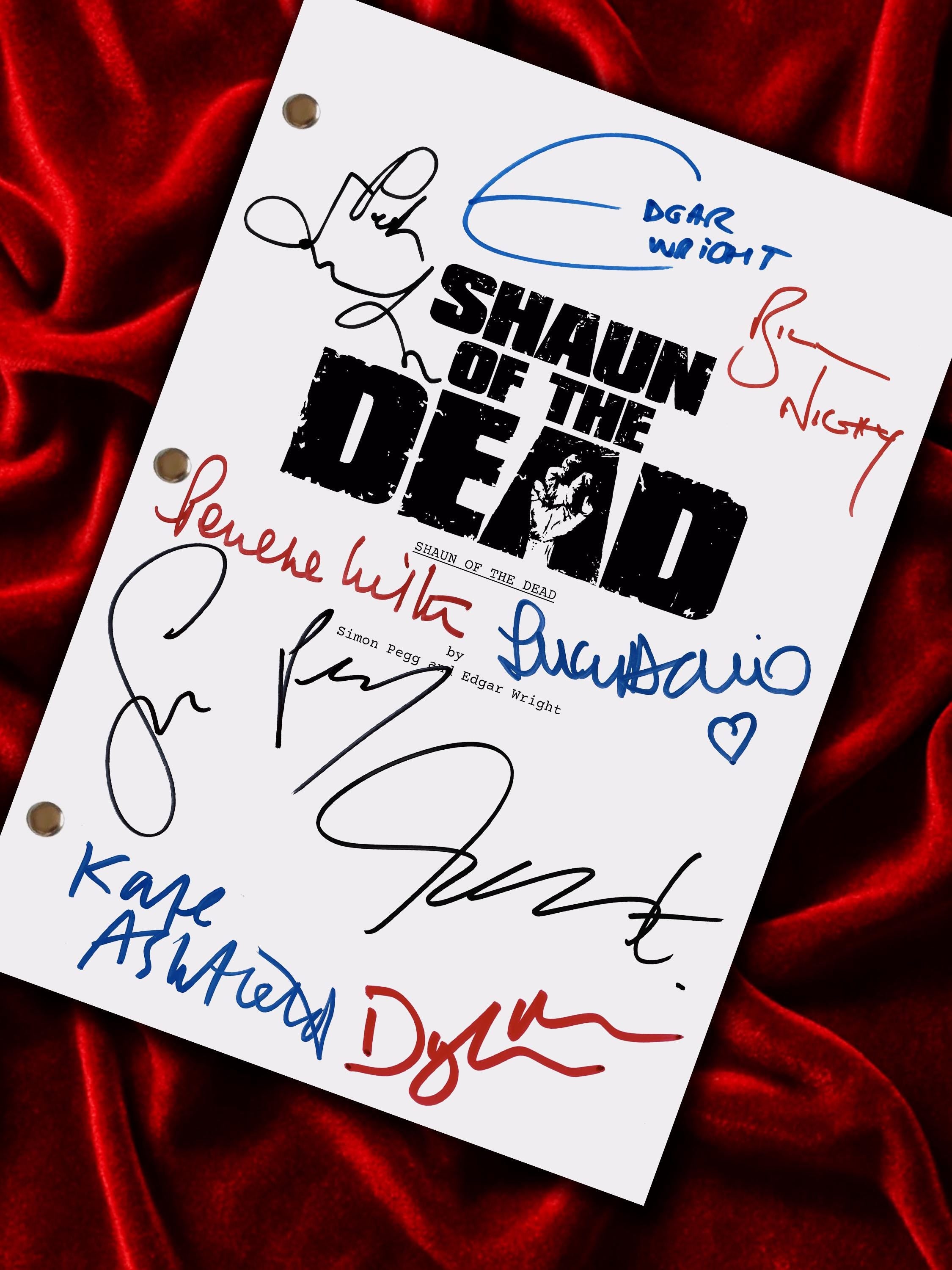 Shaun of the Dead, Movie Script, Full Screenplay Reproduction + Cast Autographs, Hot Fuzz