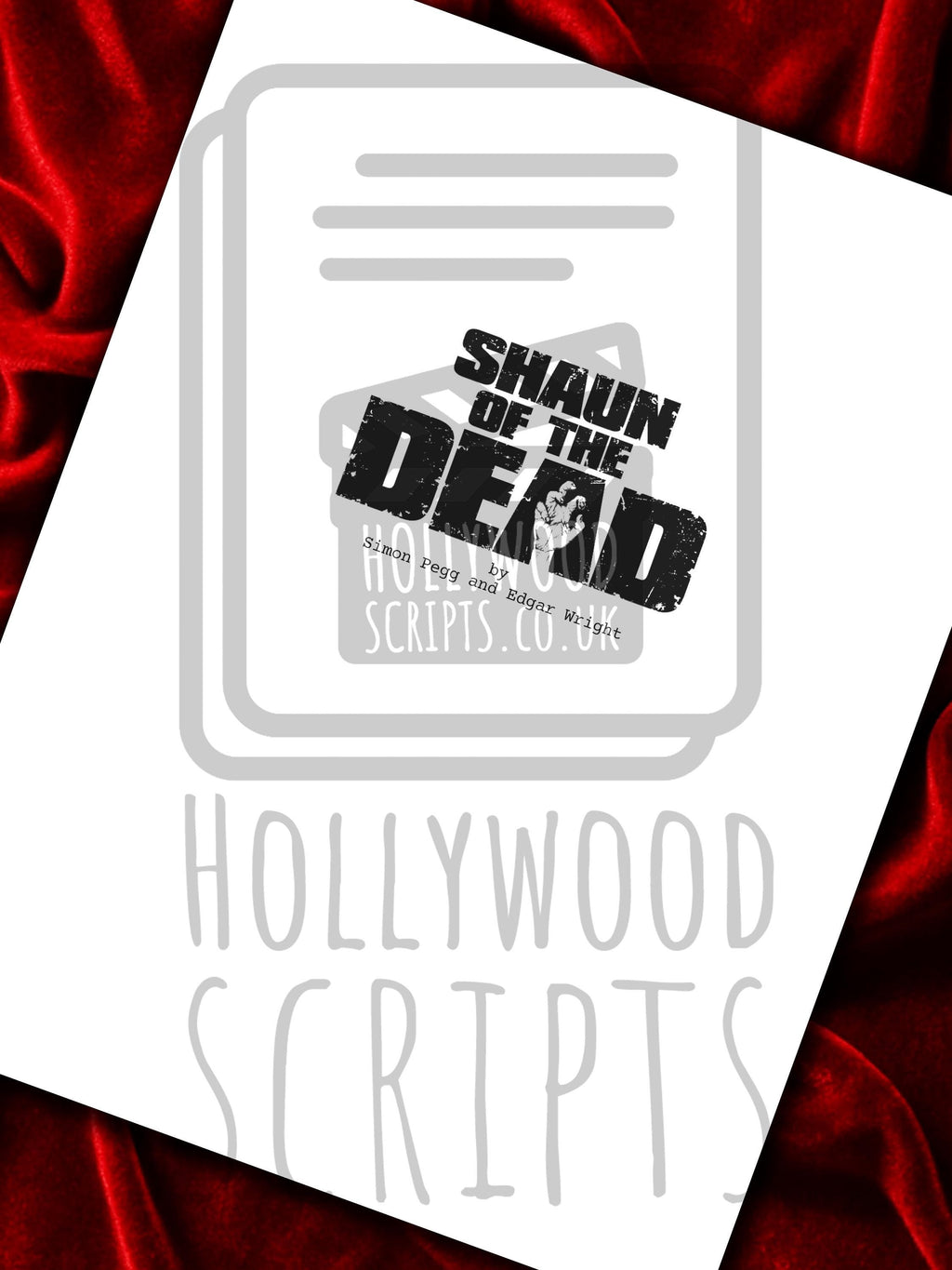 Shaun of the Dead, Movie Script, Full Screenplay Reproduction + Cast Autographs, Hot Fuzz