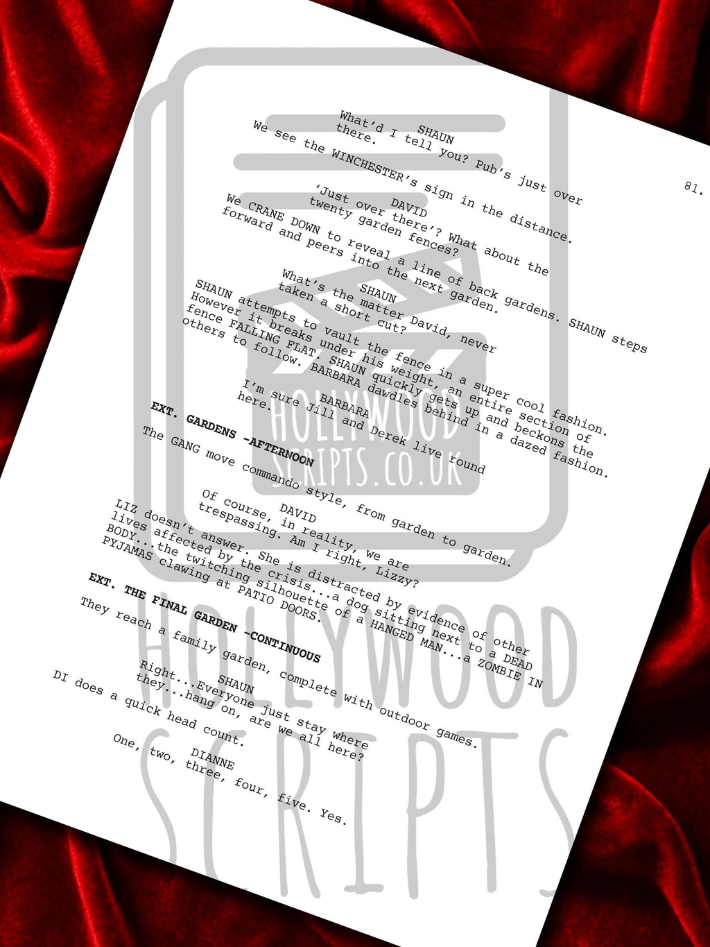 Shaun of the Dead, Movie Script, Full Screenplay Reproduction + Cast Autographs, Hot Fuzz