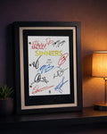 Sinners, Signed Movie Script, Full Screenplay Framed Reproduction + Cast Autographs
