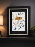 Seinfeld, Signed TV Script, The Contest, Full Screenplay Framed Reproduction + Cast Autographs