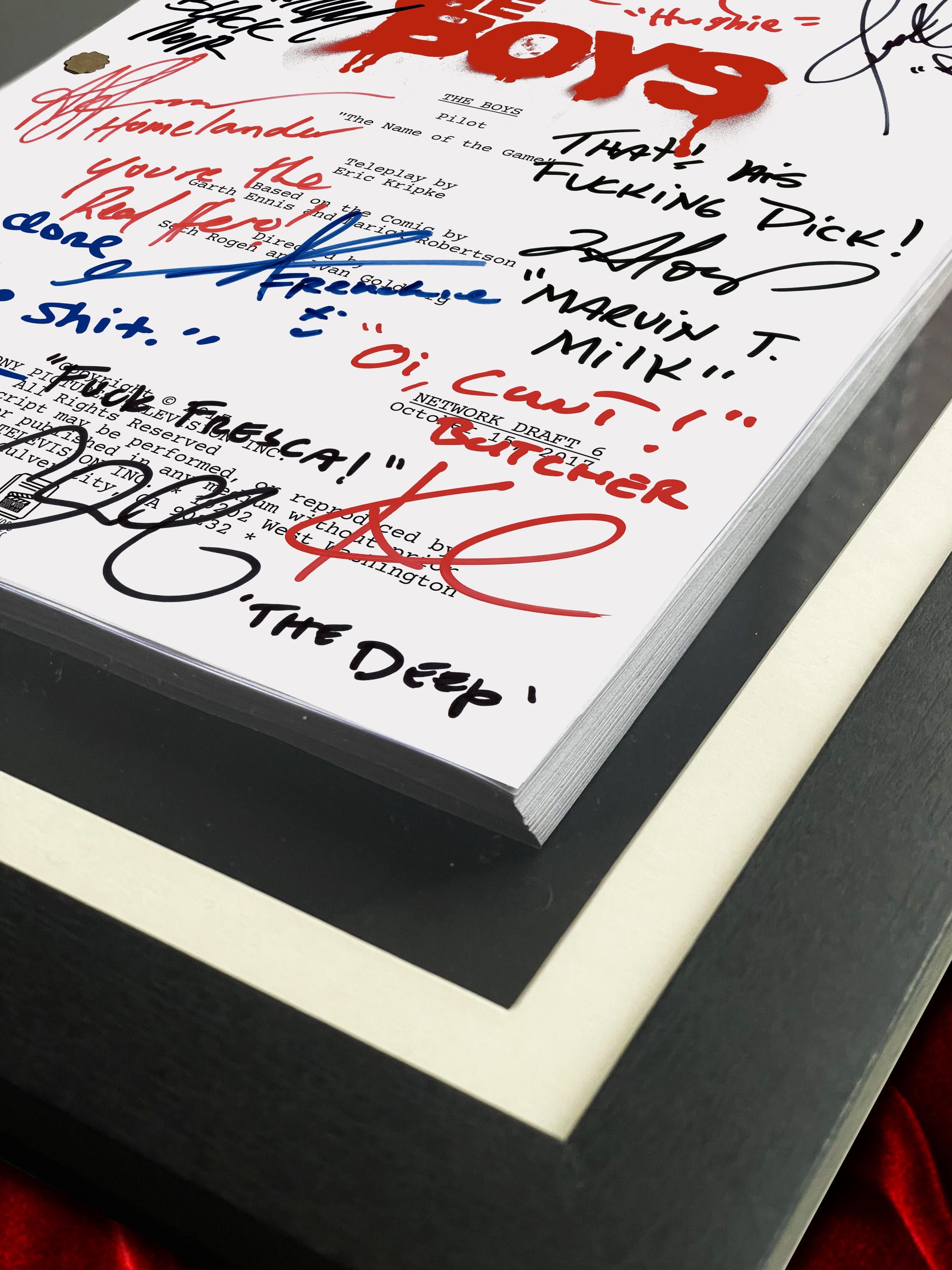 The Boys, Signed TV Pilot Script, Full Screenplay Reproduction + Cast Autographs, Movie Props, Invincible, Gen V, Misfits
