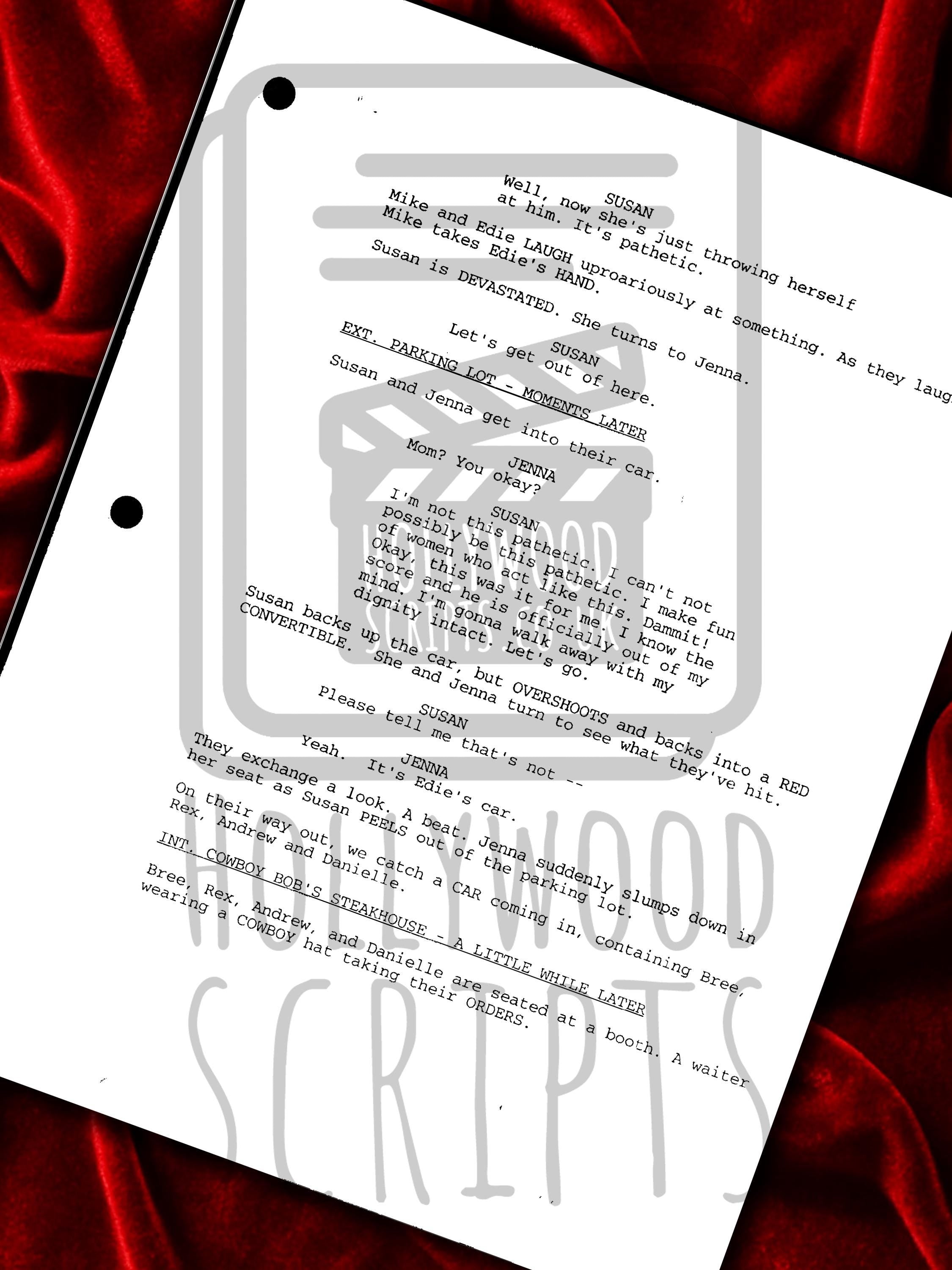 Desperate Housewives, Signed Movie Script, Full Screenplay Framed Reproduction + Cast Autographs