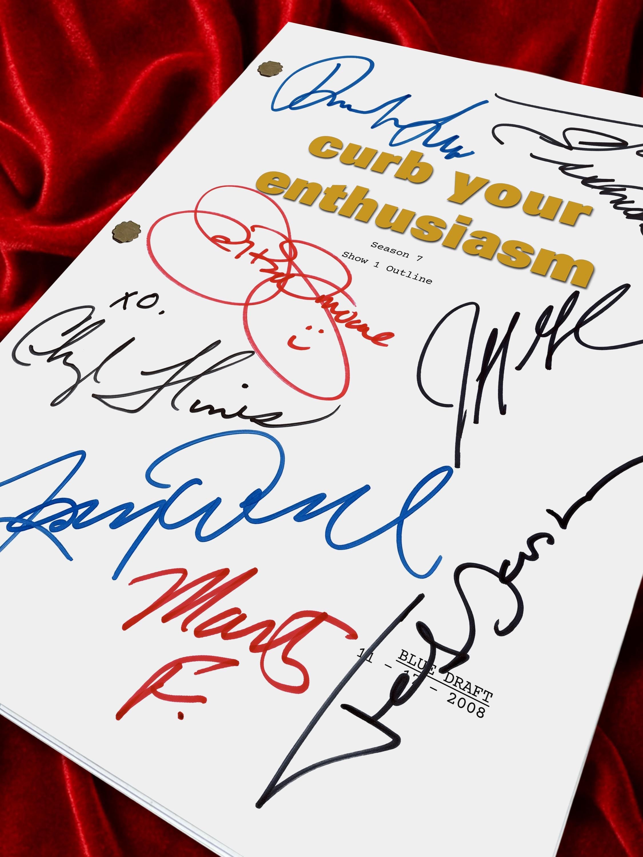 Curb Your Enthusiasm, Signed Movie Script, Full Screenplay Reproduction