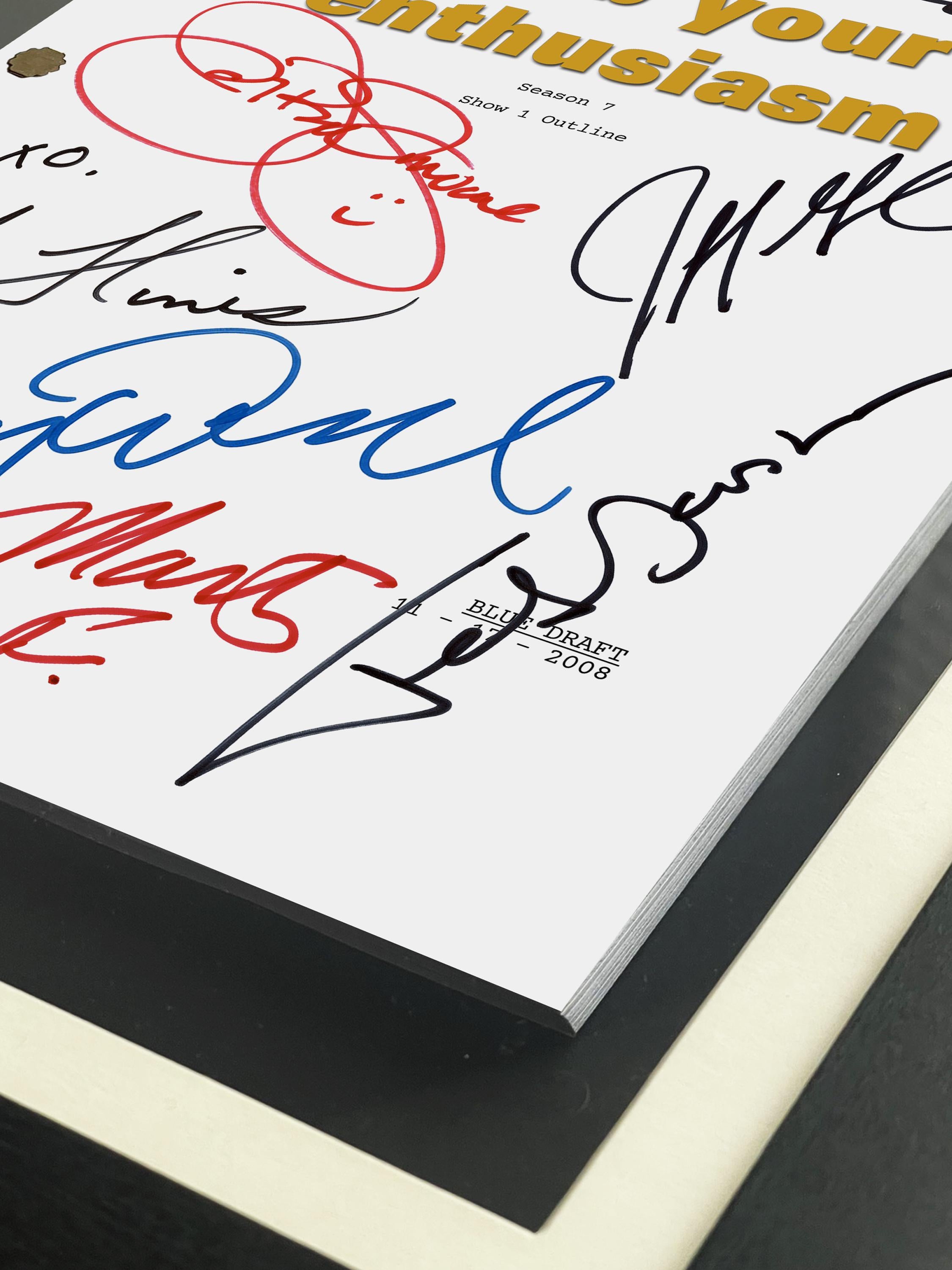 Curb Your Enthusiasm, Signed Movie Script, Full Screenplay Reproduction