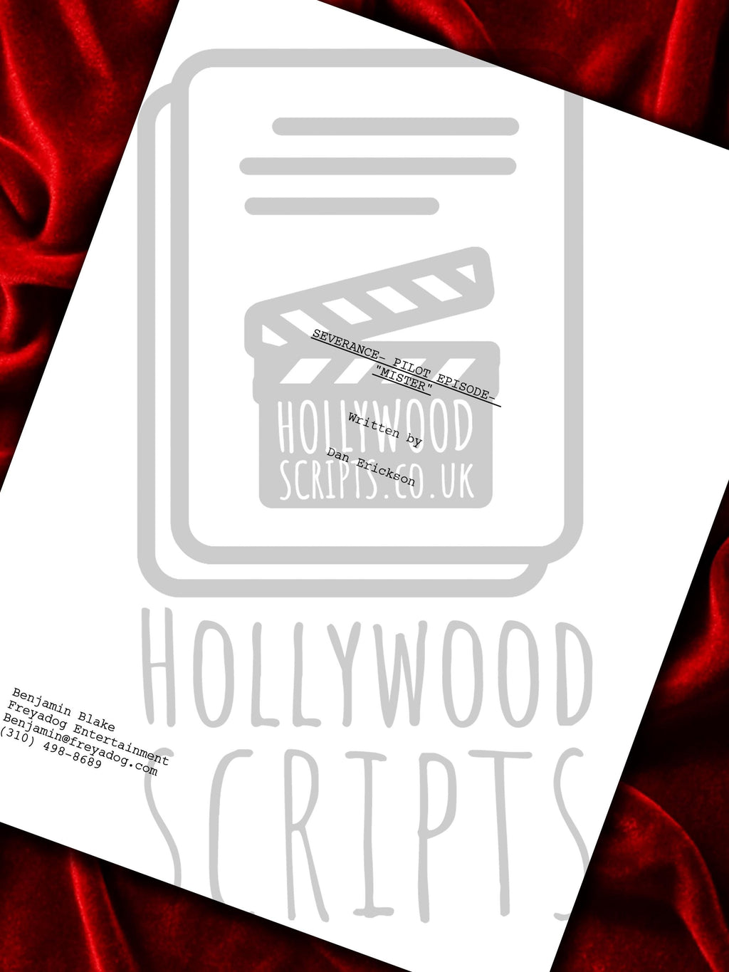 Severance Signed Pilot TV Script + Cast Autographs Lumon Industries Reproduction
