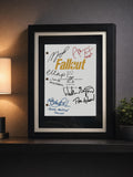 Fallout, Pilot Script, Signed TV Pilot Script, Full Screenplay Framed Reproduction + Cast Autographs