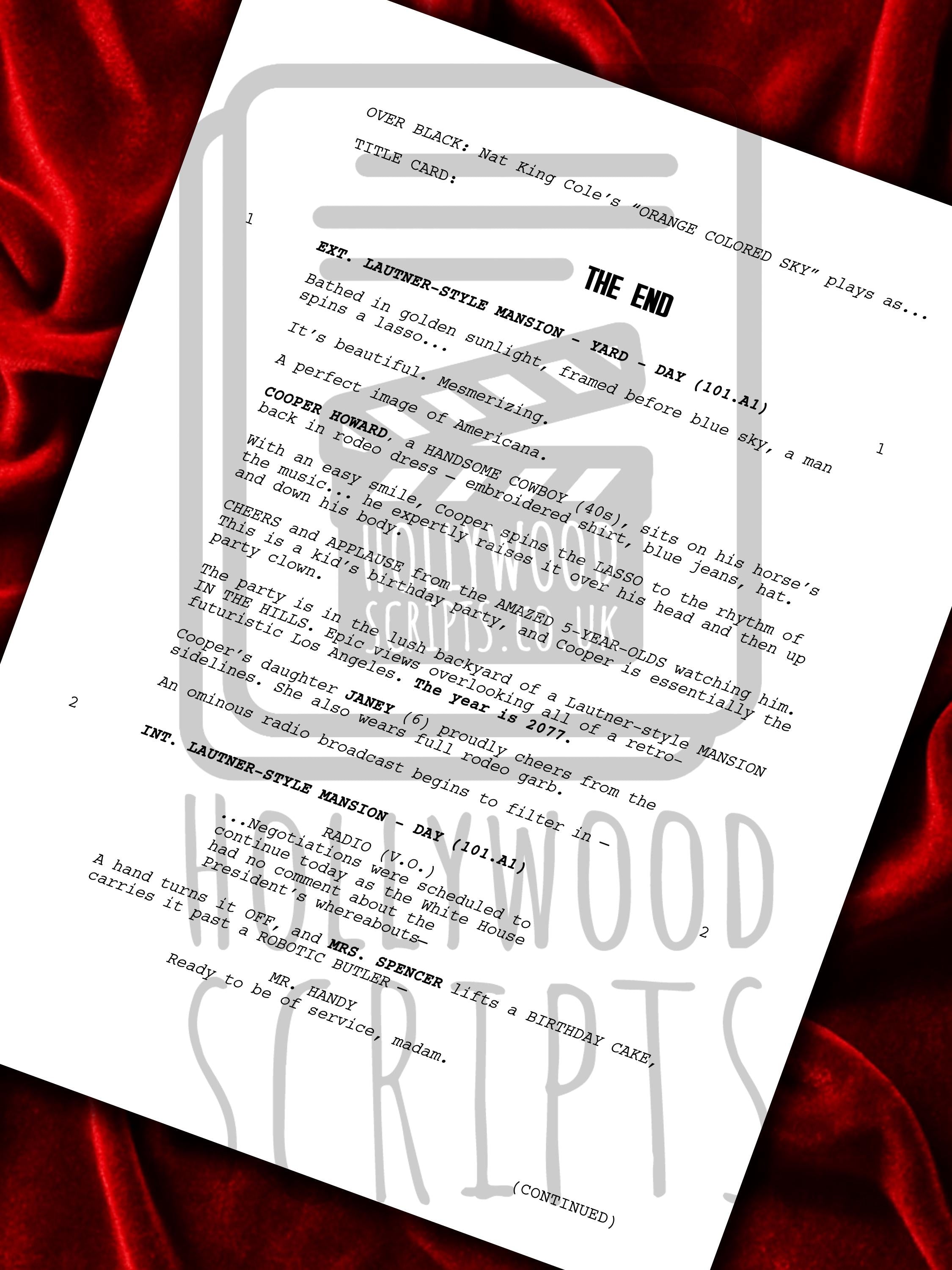 Fallout, Pilot Script, Signed TV Pilot Script, Full Screenplay Framed Reproduction + Cast Autographs