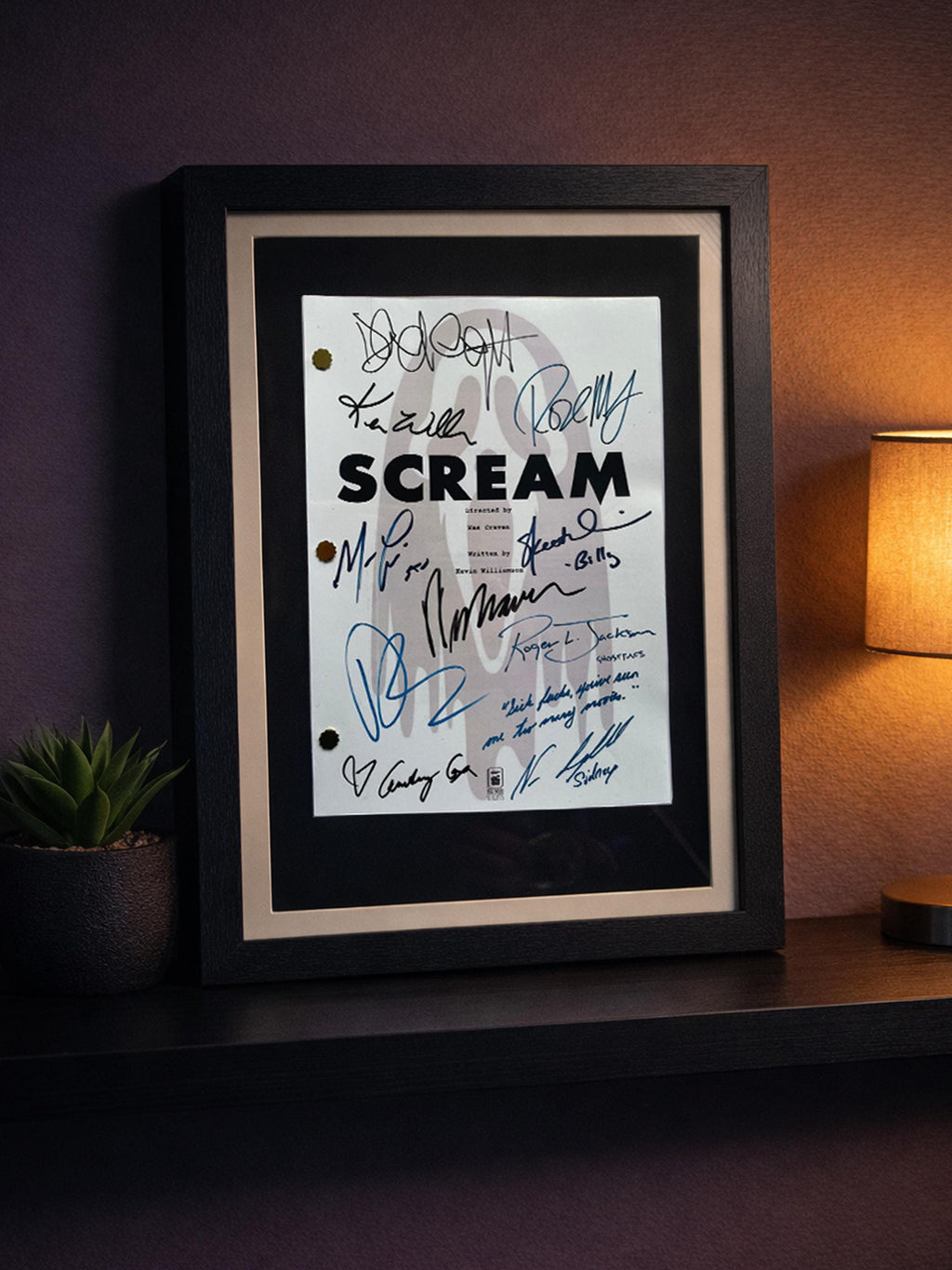 SCREAM Signed Movie Script, Full Screenplay Reproduction + Cast Autographs