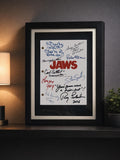 JAWS, Signed Movie Script, Full Screenplay Framed Reproduction, We're Gonna Need Bigger Boat + Cast Autographs