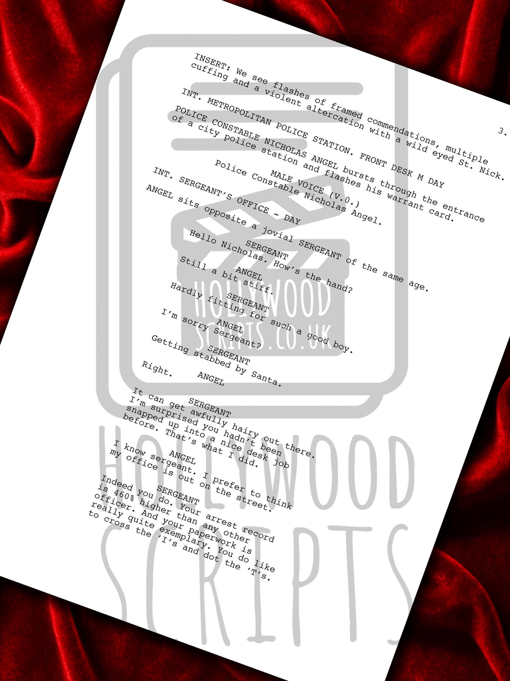 Hot Fuzz, Signed Movie Script, Full Screenplay Framed Reproduction, Greater Good, Sandford + Cast Autographs