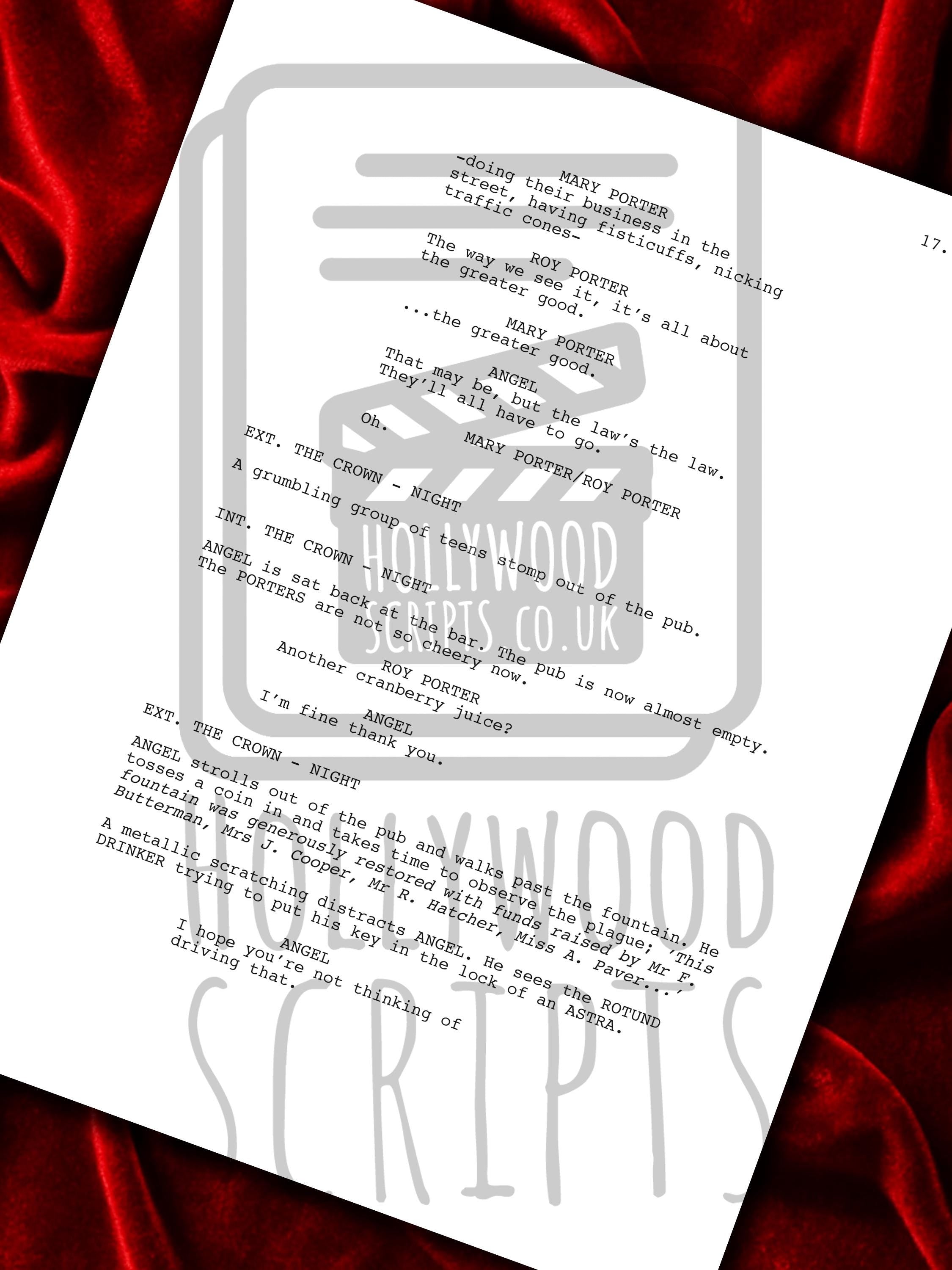 Hot Fuzz, Signed Movie Script, Full Screenplay Framed Reproduction, Greater Good, Sandford + Cast Autographs