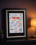 The Sopranos Signed TV Pilot Script, Full Screenplay Framed Reproduction + Cast Autographs, Movie Props