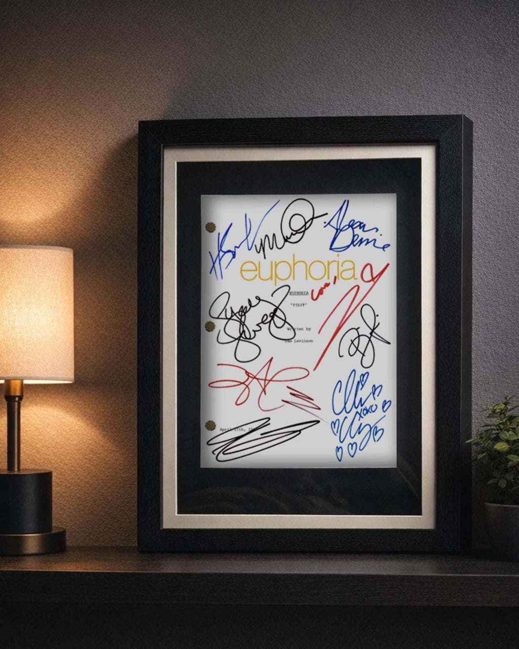 Euphoria, Signed TV Pilot Script, Full Screenplay Reproduction, Jacob Elordi, Sydney Sweeney, Zendaya, Birthday Gift, Movie Lovers Gifts, TV Script, Movie Props