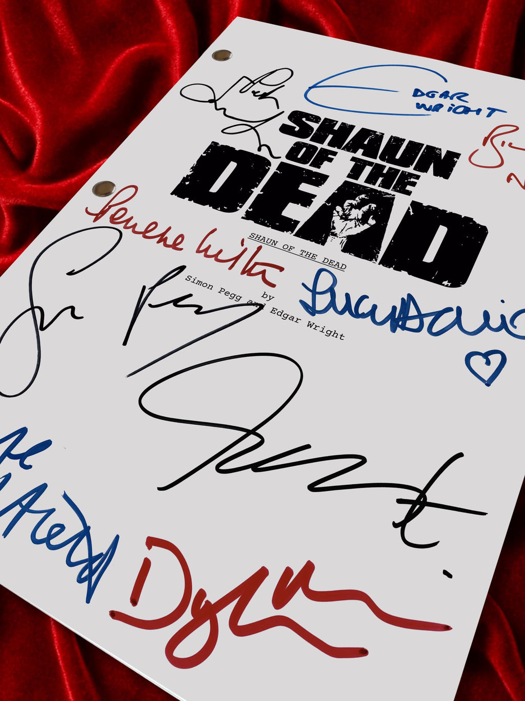 Shaun of the Dead, Movie Script, Full Screenplay Reproduction + Cast Autographs, Hot Fuzz
