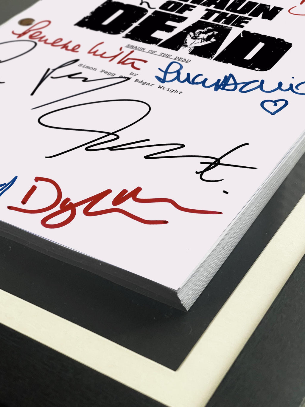 Shaun of the Dead, Movie Script, Full Screenplay Reproduction + Cast Autographs, Hot Fuzz