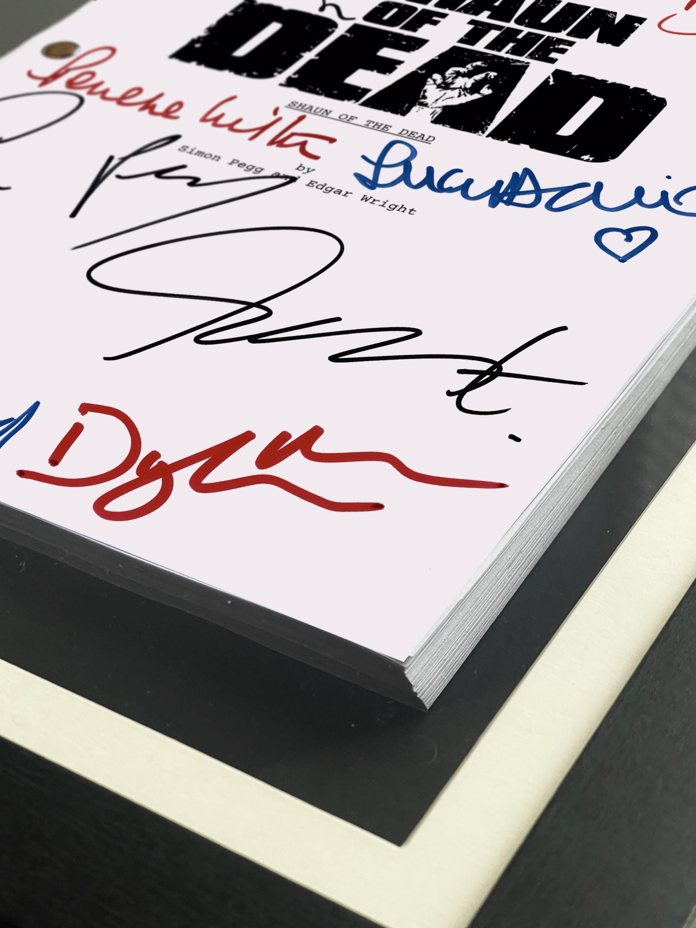Shaun of the Dead, Movie Script, Full Screenplay Reproduction + Cast Autographs, Hot Fuzz