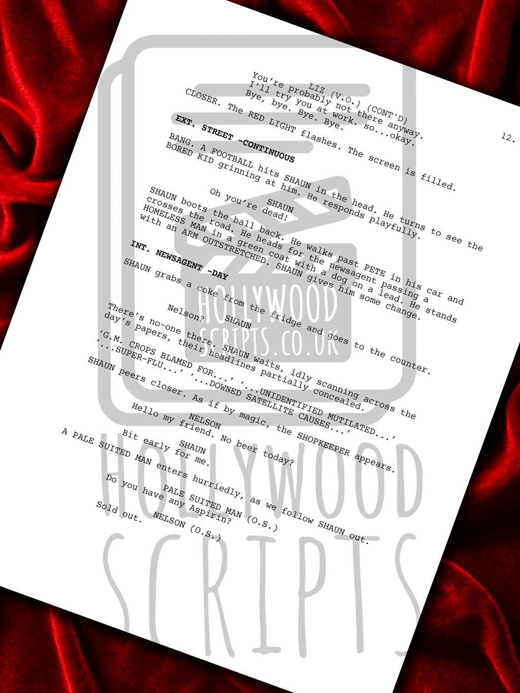 Shaun of the Dead, Movie Script, Full Screenplay Reproduction + Cast Autographs, Hot Fuzz