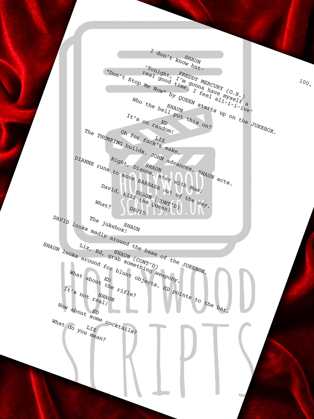 Shaun of the Dead, Movie Script, Full Screenplay Reproduction + Cast Autographs, Hot Fuzz