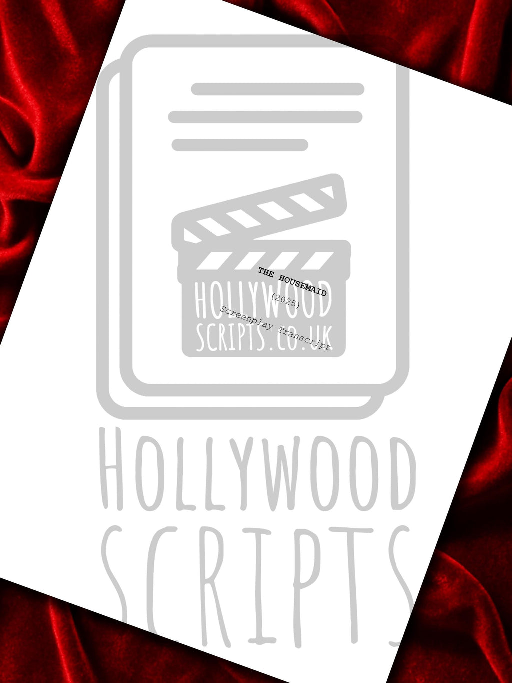 The Housemaid, Signed Movie Script, Full Screenplay Framed Reproduction + Cast Autographs, Sydney Sweeney