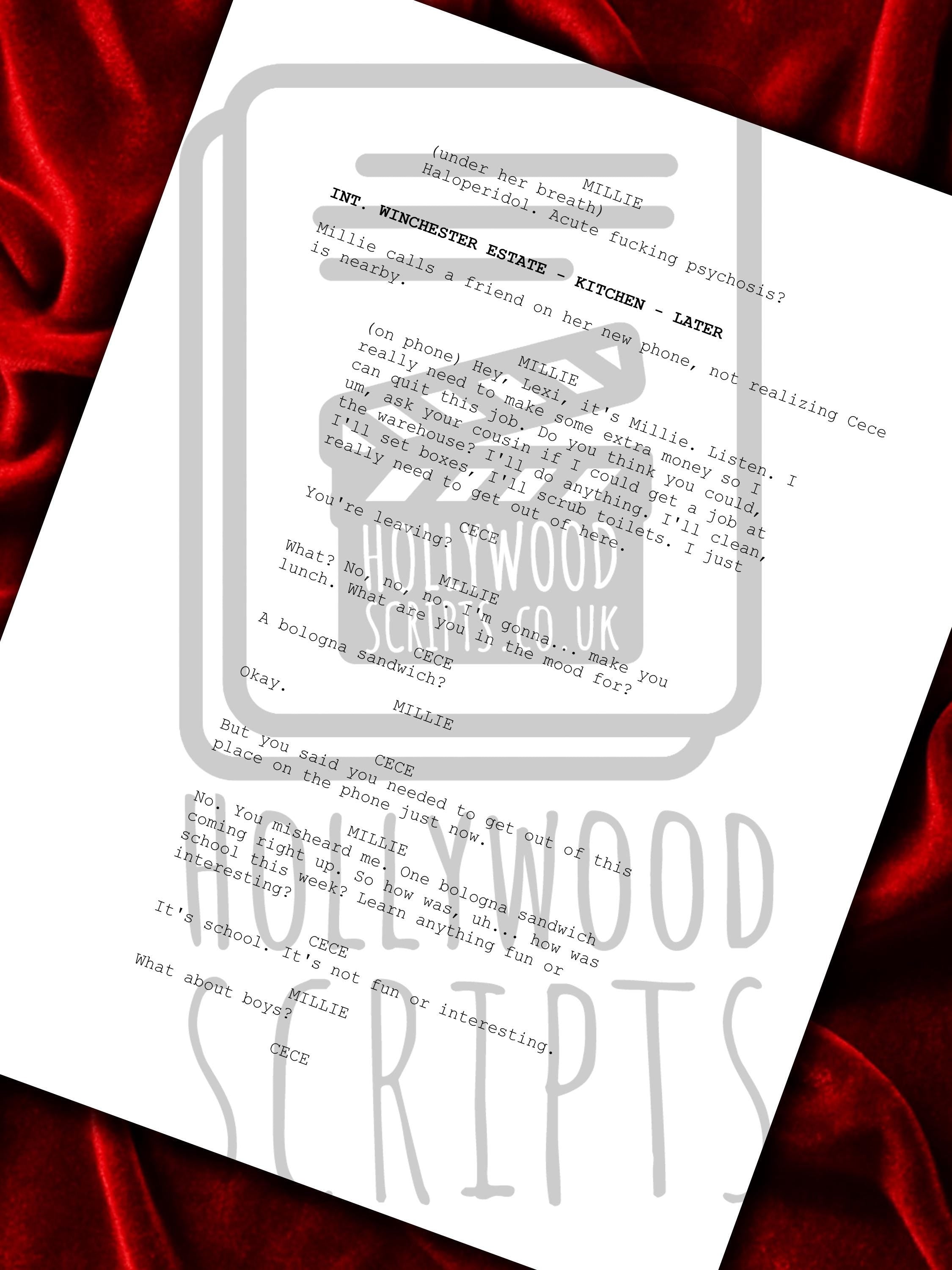 The Housemaid, Signed Movie Script, Full Screenplay Framed Reproduction + Cast Autographs, Sydney Sweeney