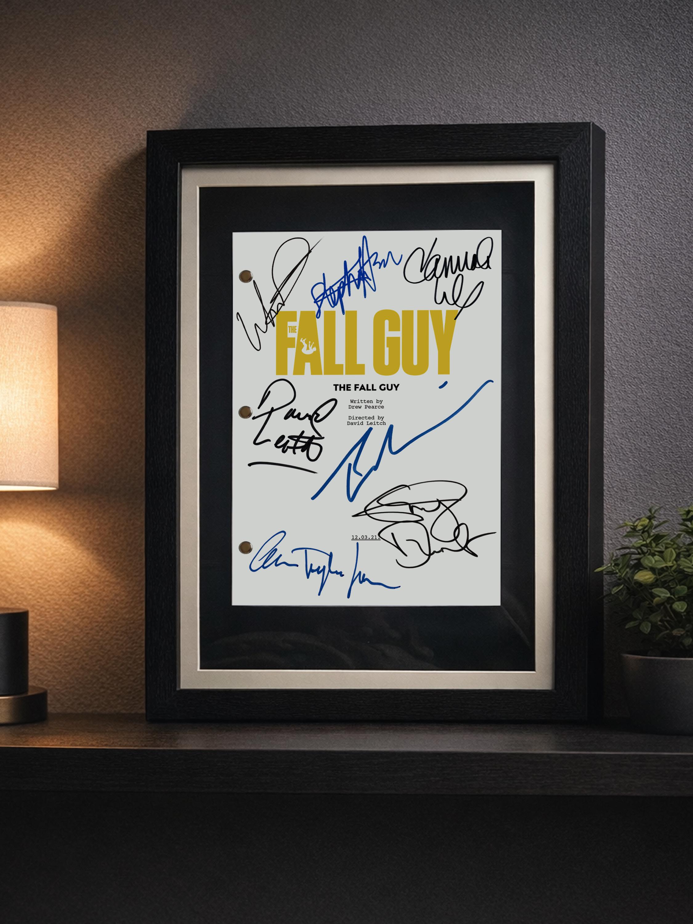 The Fall Guy Signed Movie Script Reproduction Screenplay