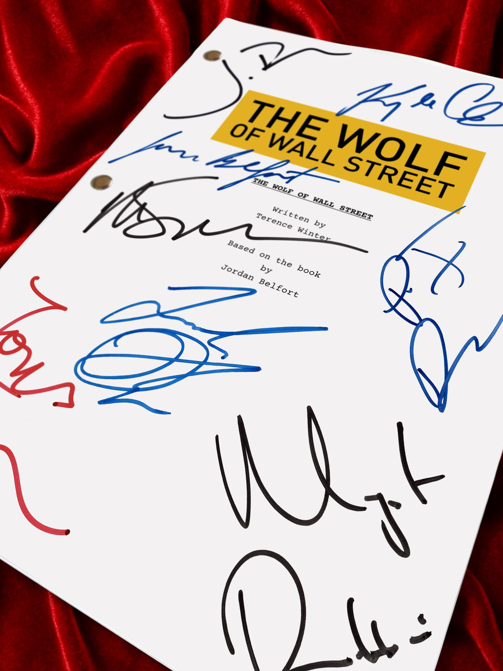The Wolf Of Wall Street, Signed Movie Script & Cast Autographs Reproduction Full Screenplay