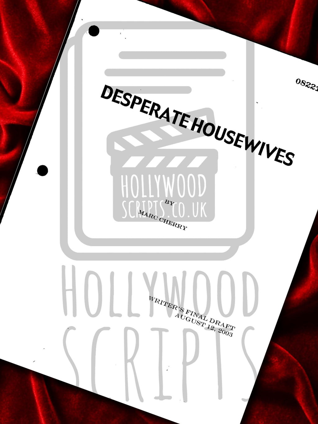 Desperate Housewives, Signed Movie Script, Full Screenplay Framed Reproduction + Cast Autographs