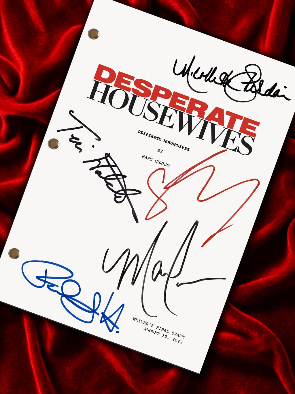 Desperate Housewives, Signed Movie Script, Full Screenplay Reproduction + Cast Autographs