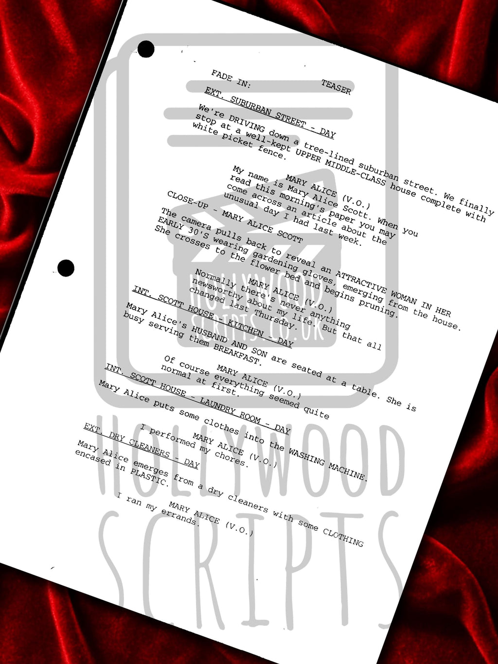 Desperate Housewives, Signed Movie Script, Full Screenplay Reproduction + Cast Autographs