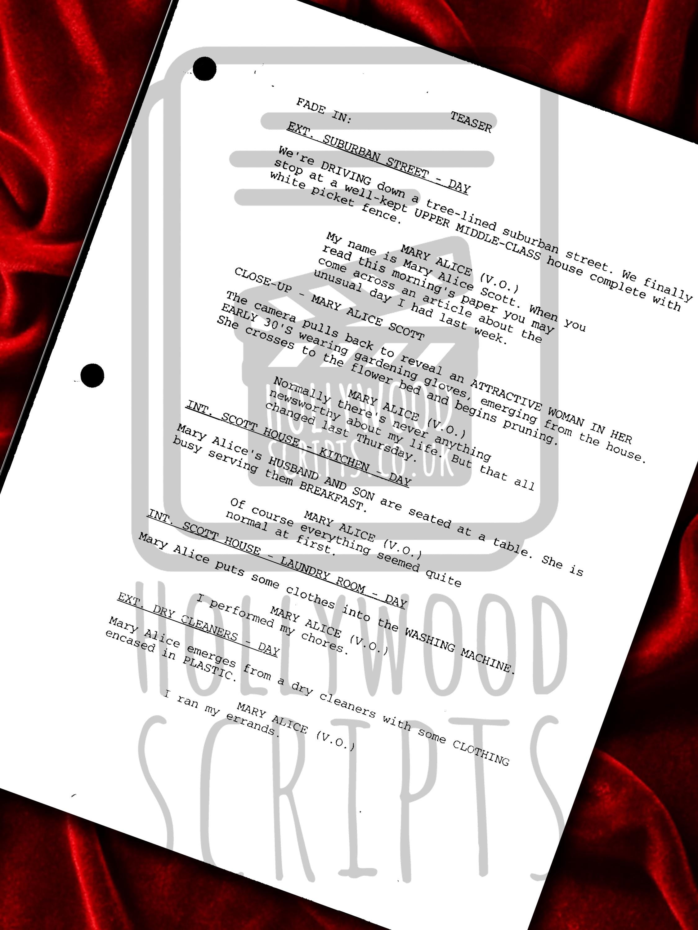 Desperate Housewives, Signed Movie Script, Full Screenplay Reproduction + Cast Autographs