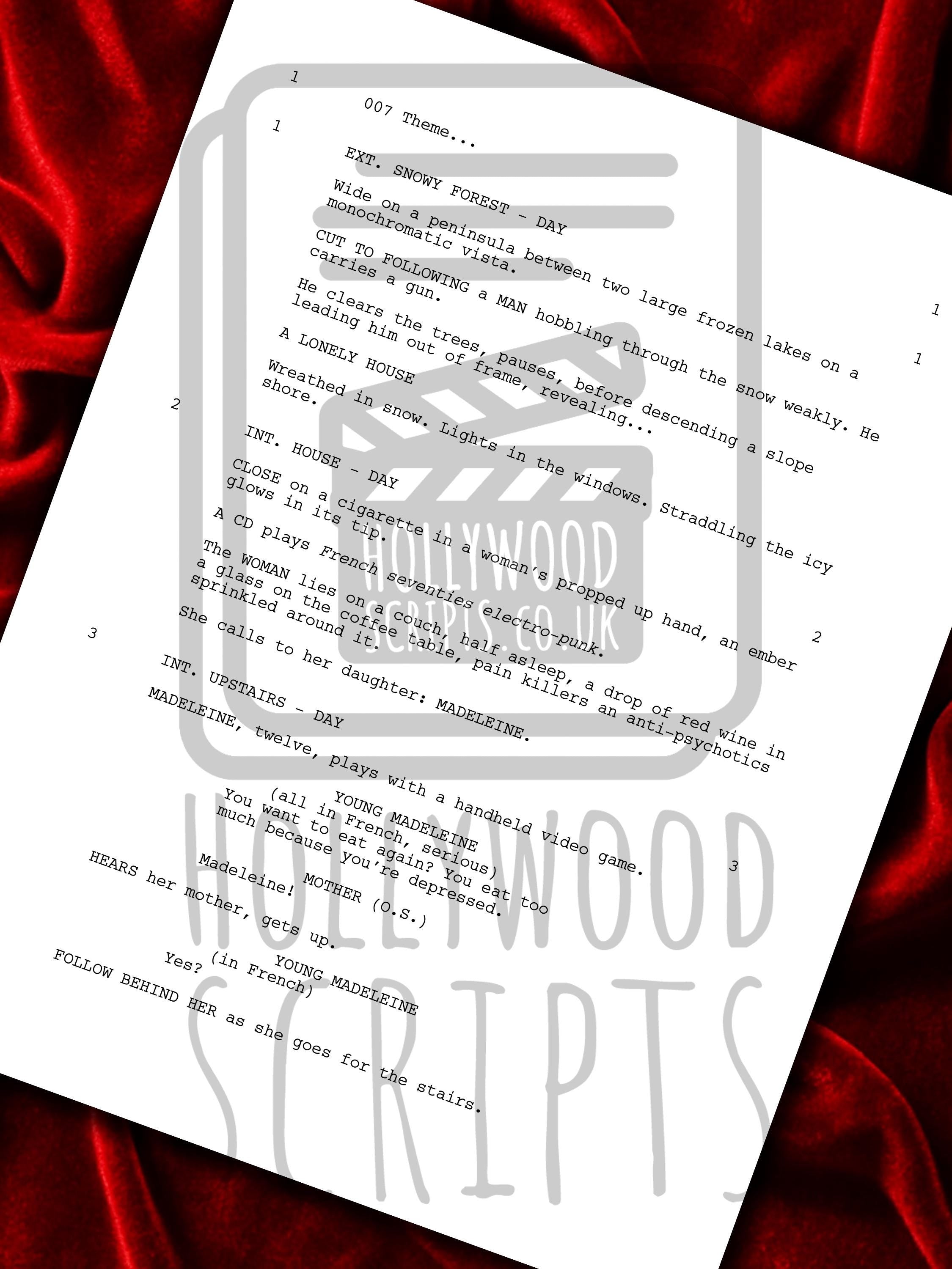 James Bond No Time To Die Signed Movie Script Screenplay Reproduction