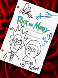 RICK and MORTY Signed TV Script Framed Reproduction