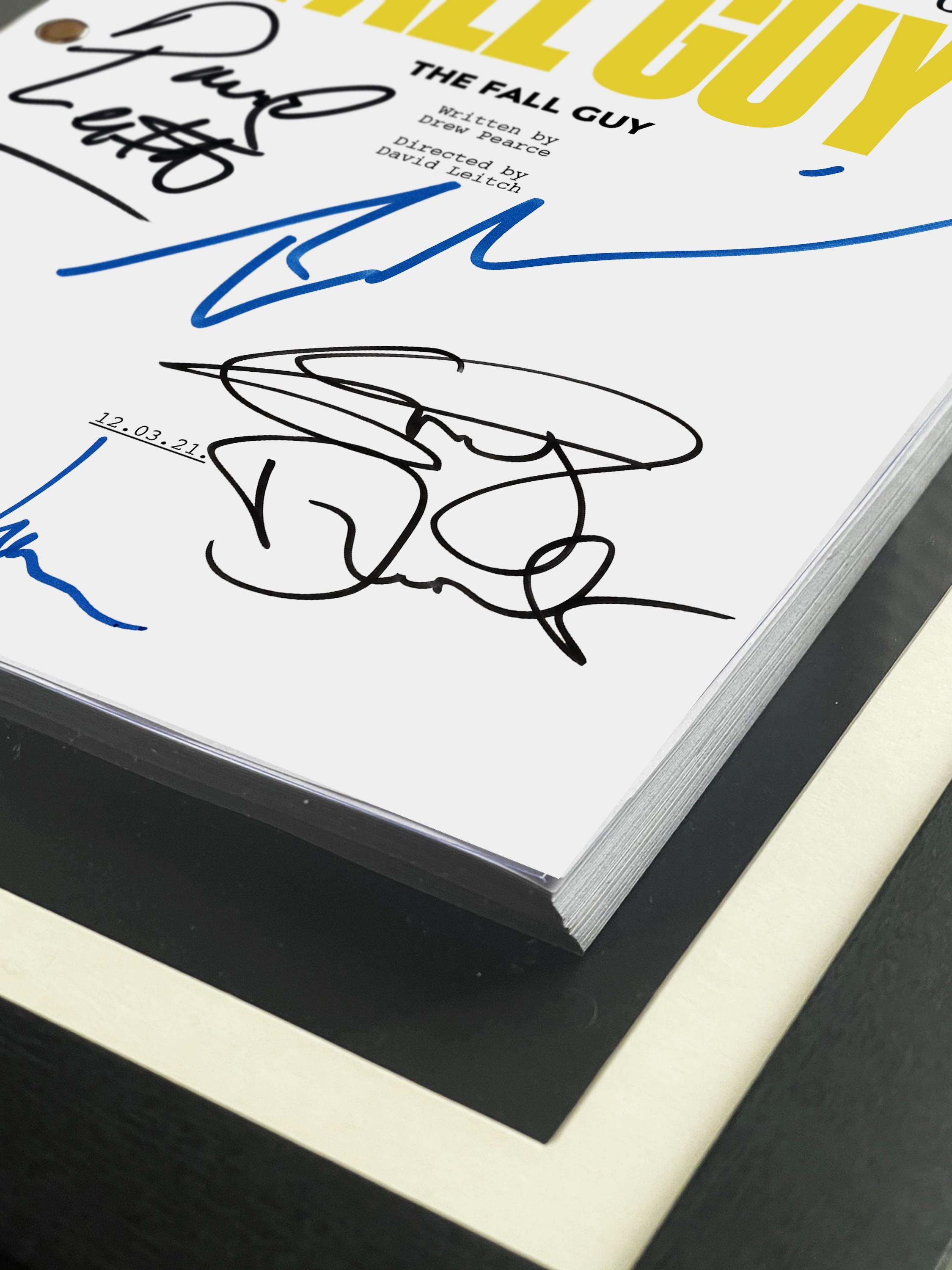 The Fall Guy Signed Movie Script Reproduction Screenplay