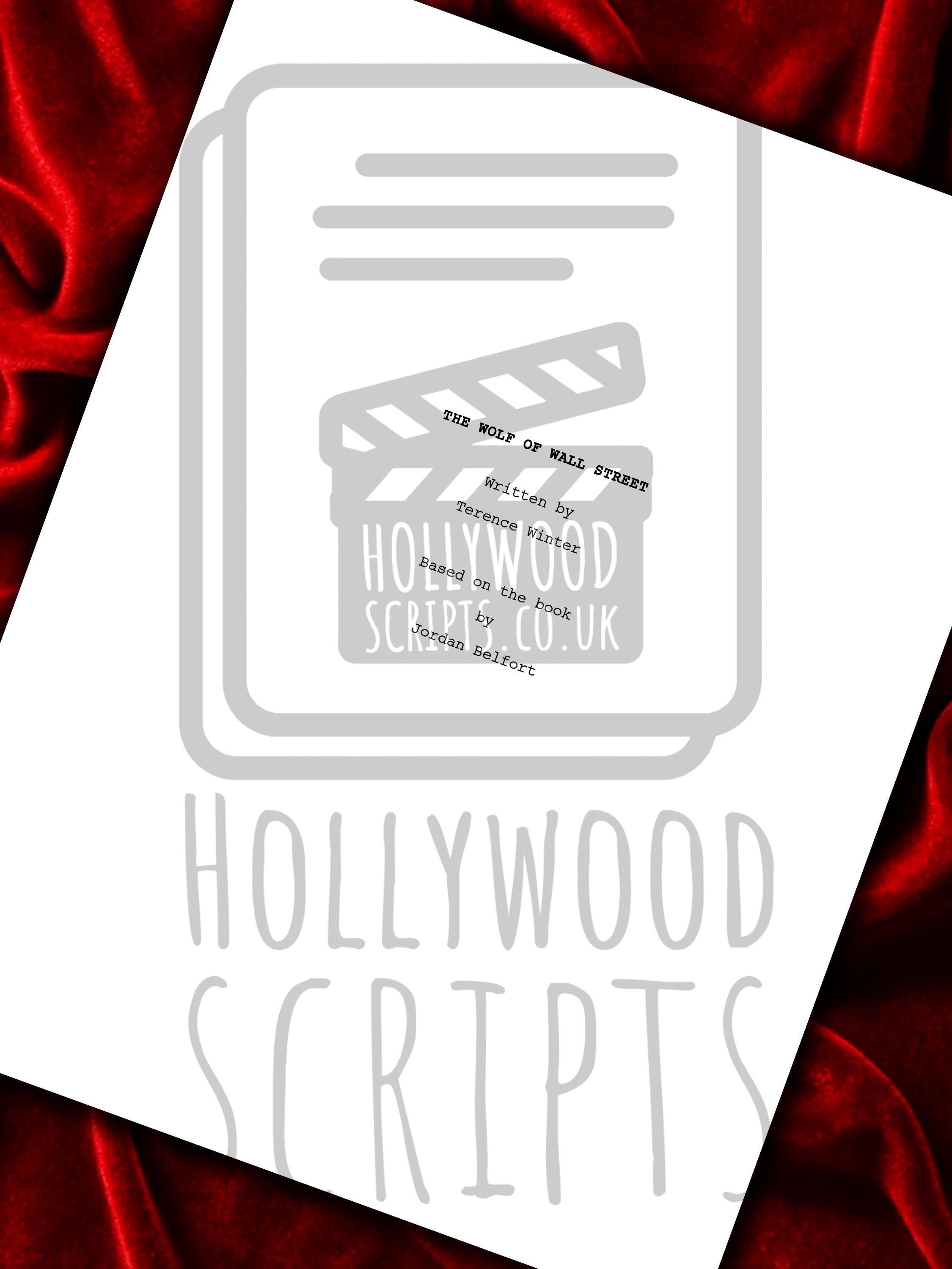 The Wolf of Wall Street Signed Movie Script Reproduction Framed Screenplay