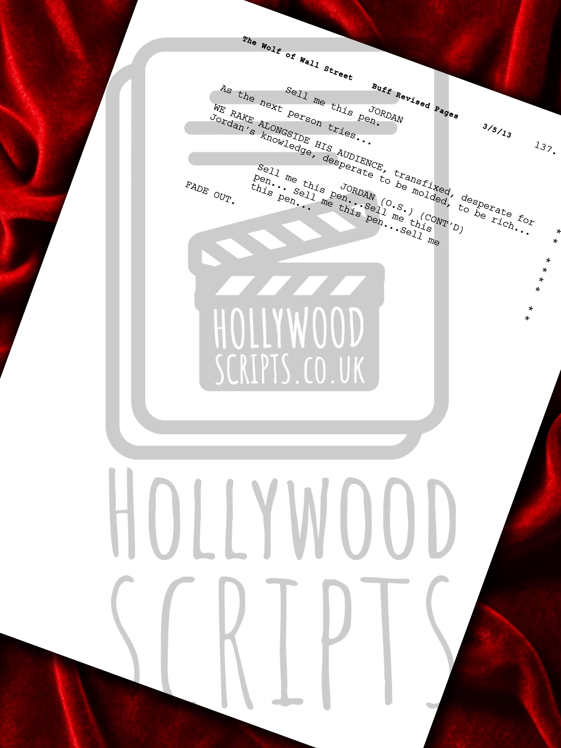 The Wolf Of Wall Street, Signed Movie Script & Cast Autographs Reproduction Full Screenplay