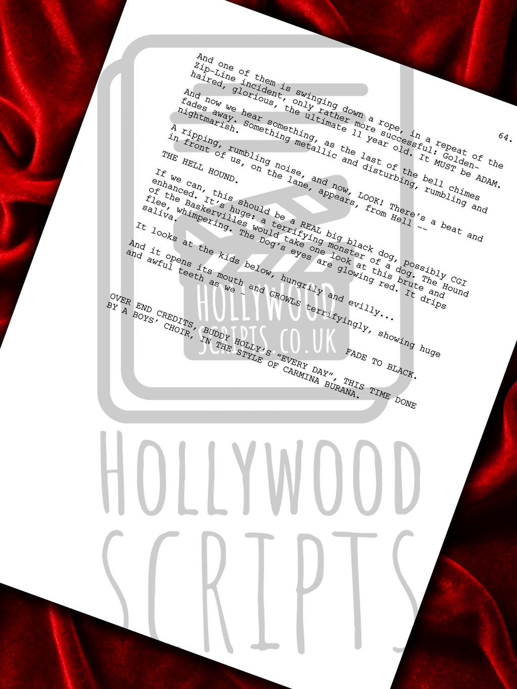 GOOD OMENS Signed TV Pilot Script, Screenplay Reproduction