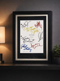 Call Me By Your Name Movie Script, Signed Framed Reproduction