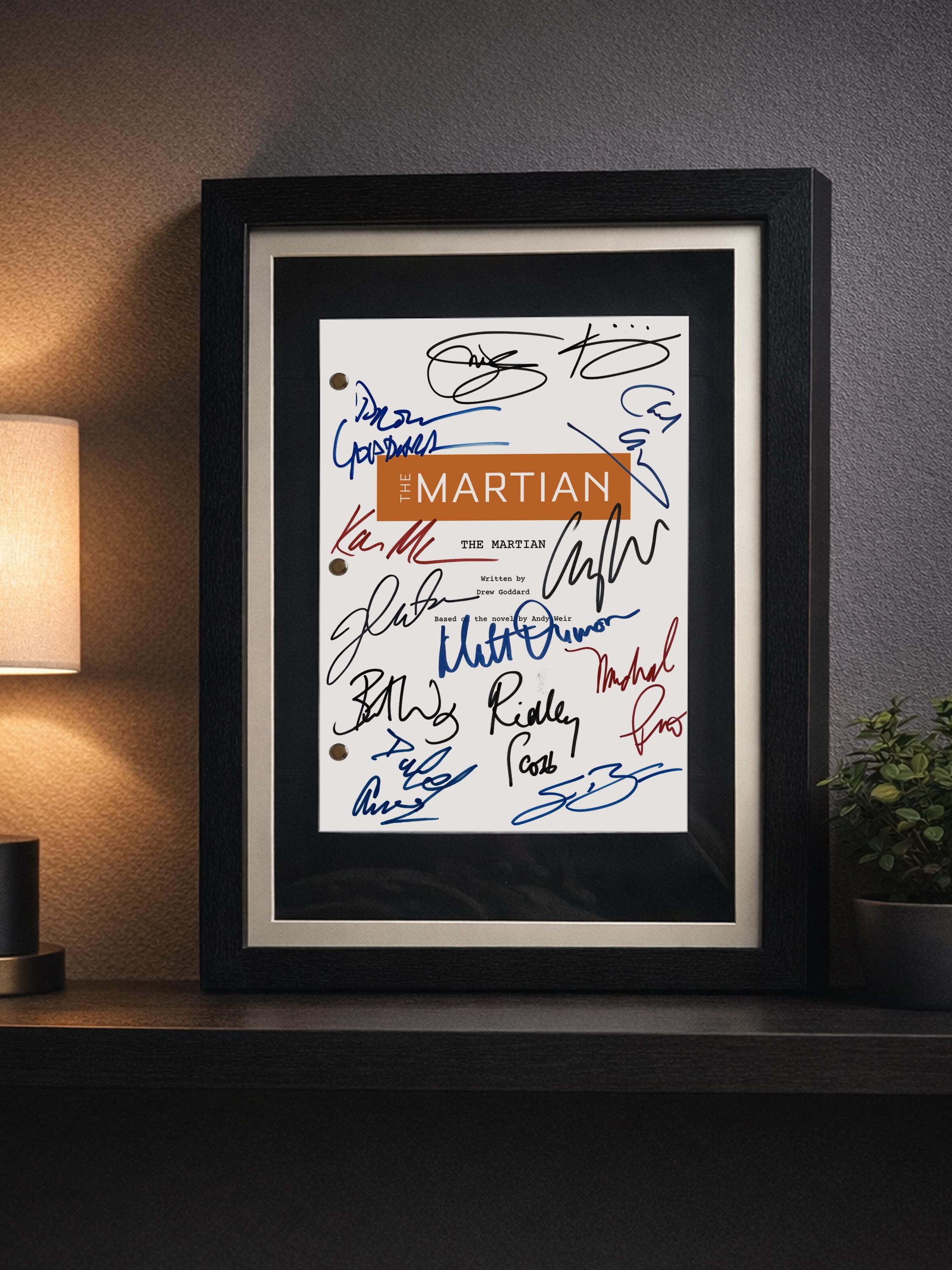 THE MARTIAN Signed Movie Script Screenplay Reproduction