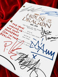 House of the Dragon Signed TV Script Reproduction Screenplay