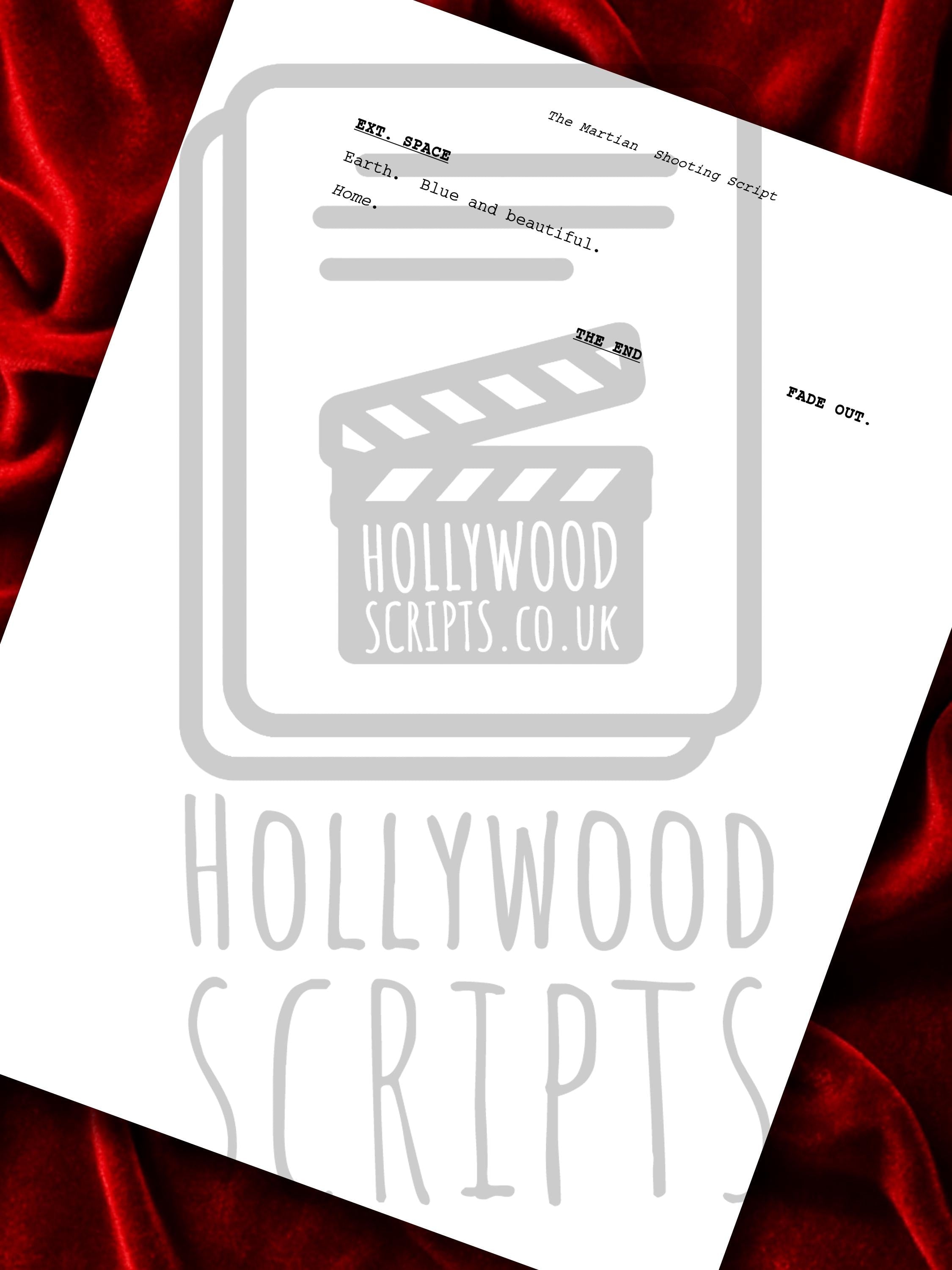 THE MARTIAN Signed Movie Script Framed Screenplay Reproduction