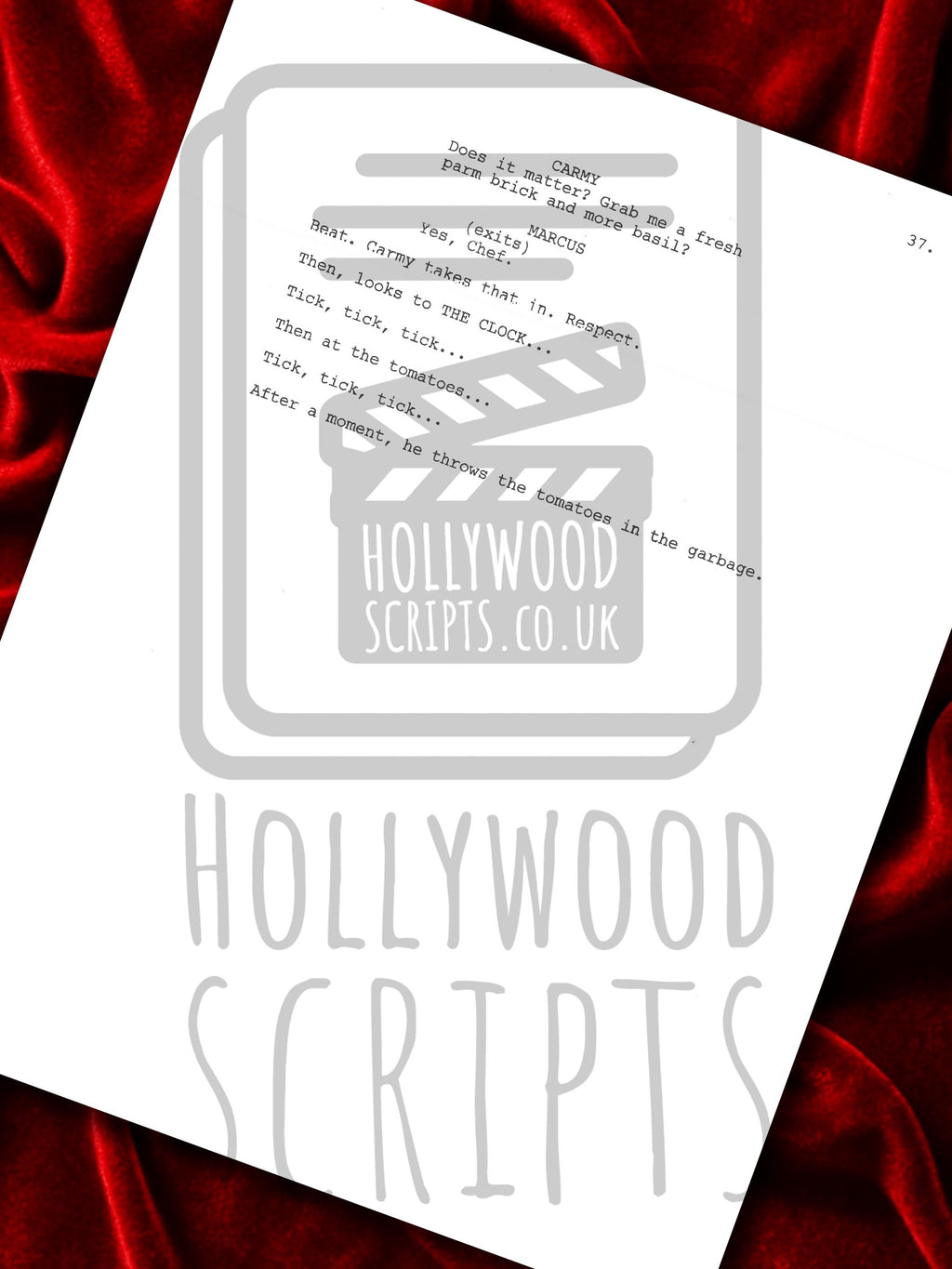 The Bear Signed TV Script Reproduction Framed Screenplay